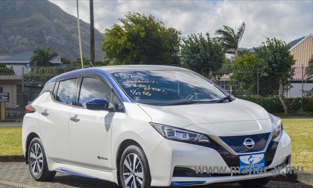 2019 Nissan Leaf X-V, Pearl White